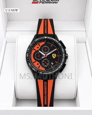 Silicone Strap Scuderia Ferrari Chronograph Wristwatch
