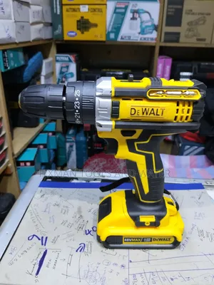 Gypsum Dewalt Cordless Drill 48v With 2 Battery and Charger Accessory