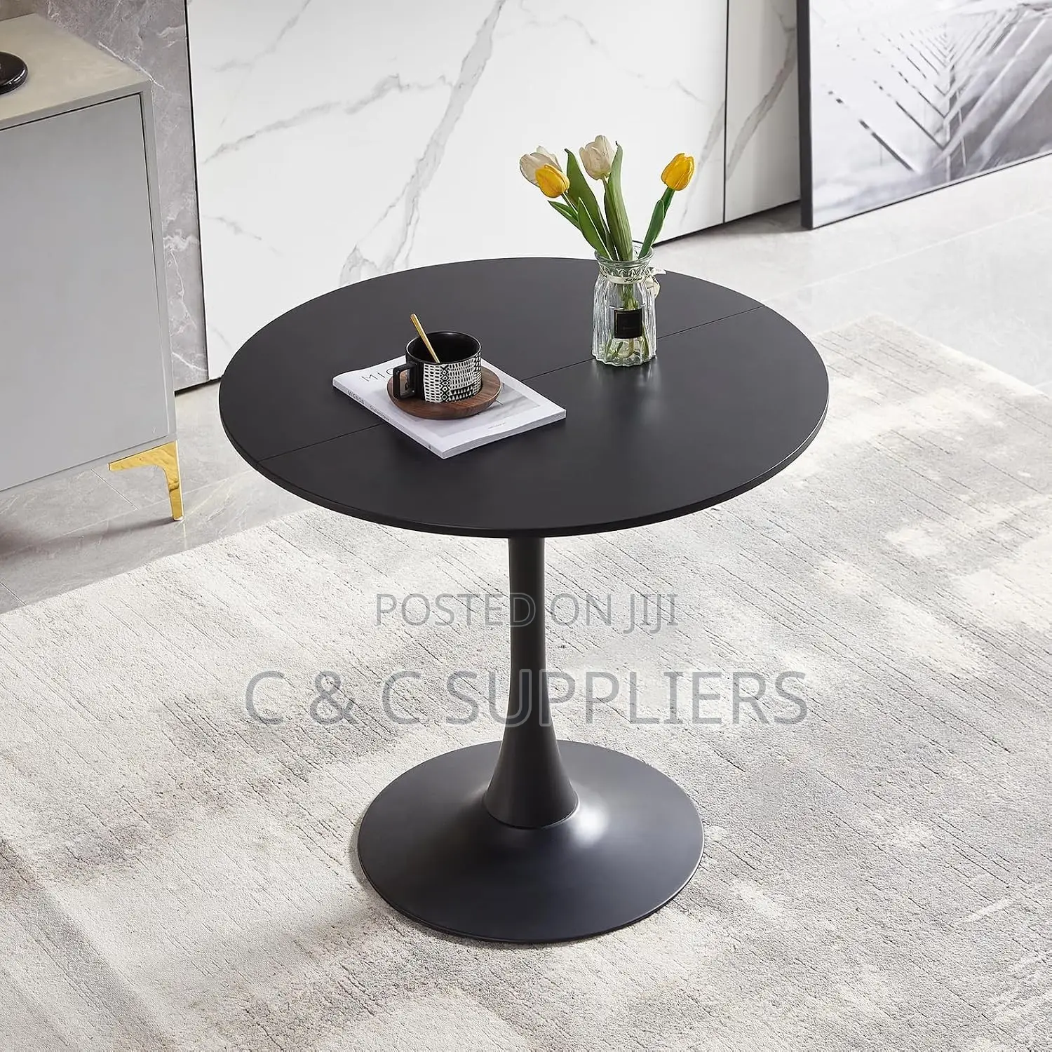 Round Living Room Marble Table.