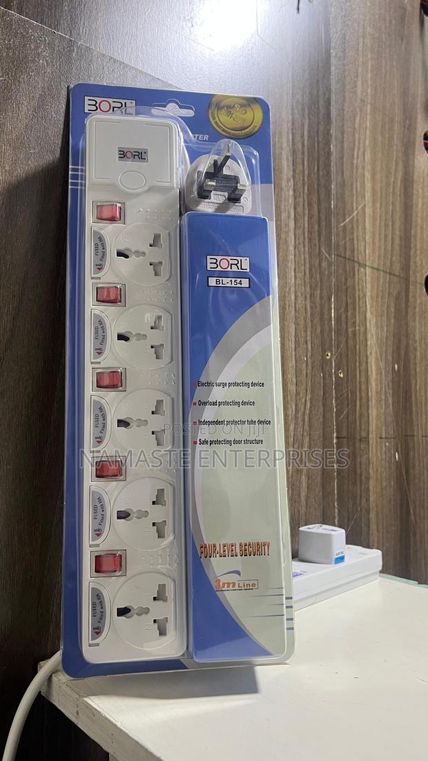 BORL BL-154 4-Way Extension Socket - 3M Cable With Surge Protection