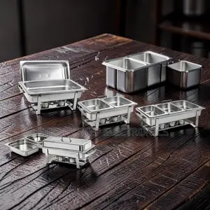 Factory Prices Elegant Design 11L Stainless Steel Triple Chafing Dish