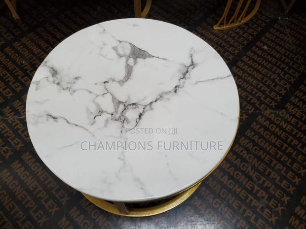 Round Marble Coffee Table - thumbnail 2