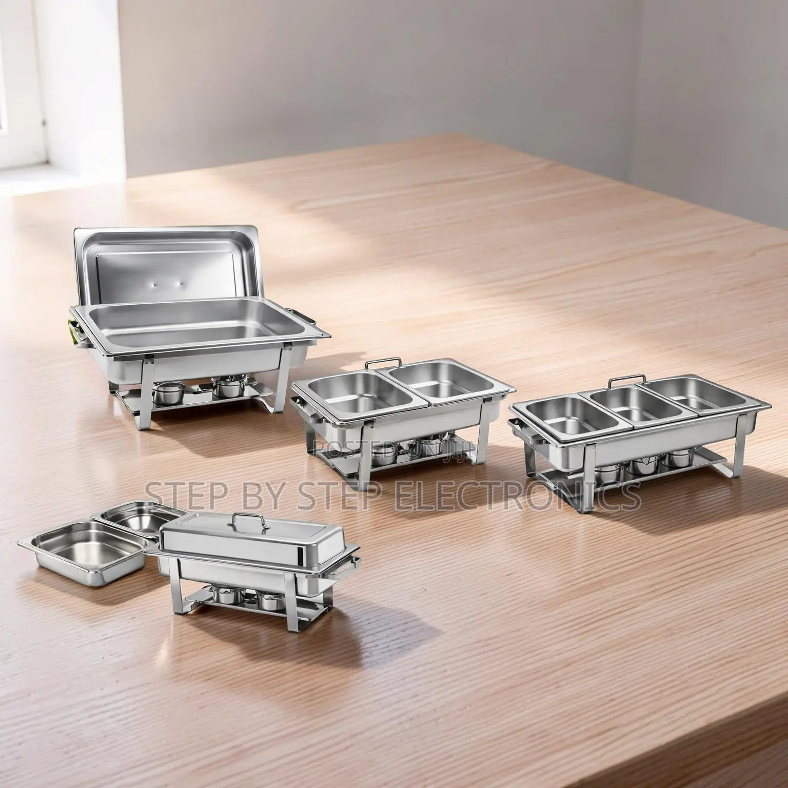Factory Prices Food Serving 11L Stainless Steel Triple Chafing Dish