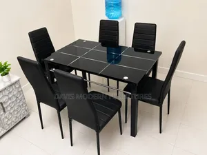 Black Dinning Table Set