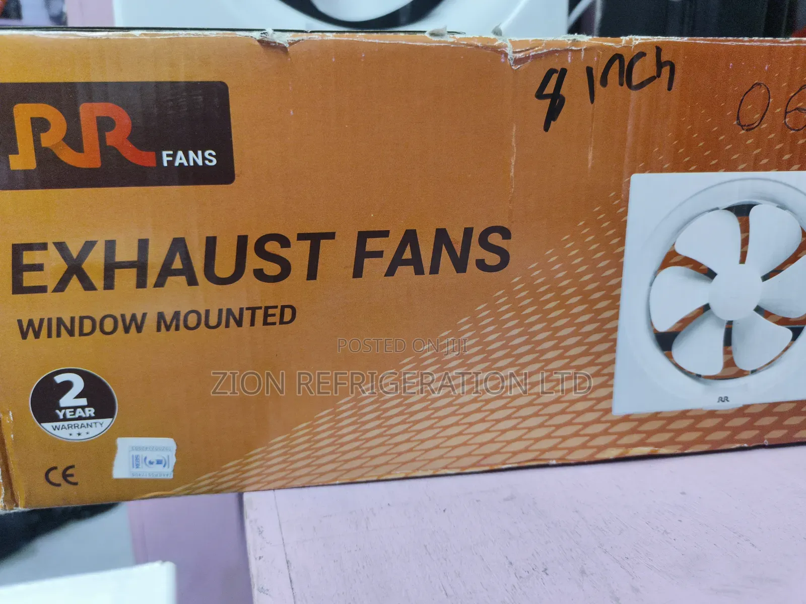 8" Exhaust Fans Window Mounted