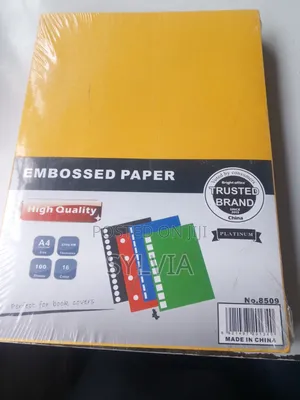 Bright Office" Brand High-Quality A4 Embossed Binding Paper