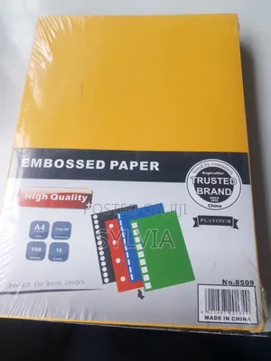 Bright Office" Brand High-Quality A4 Embossed Binding Paper