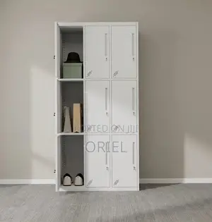 Office Cabinet : Staff 9-Unit Steel Locker Cabinet