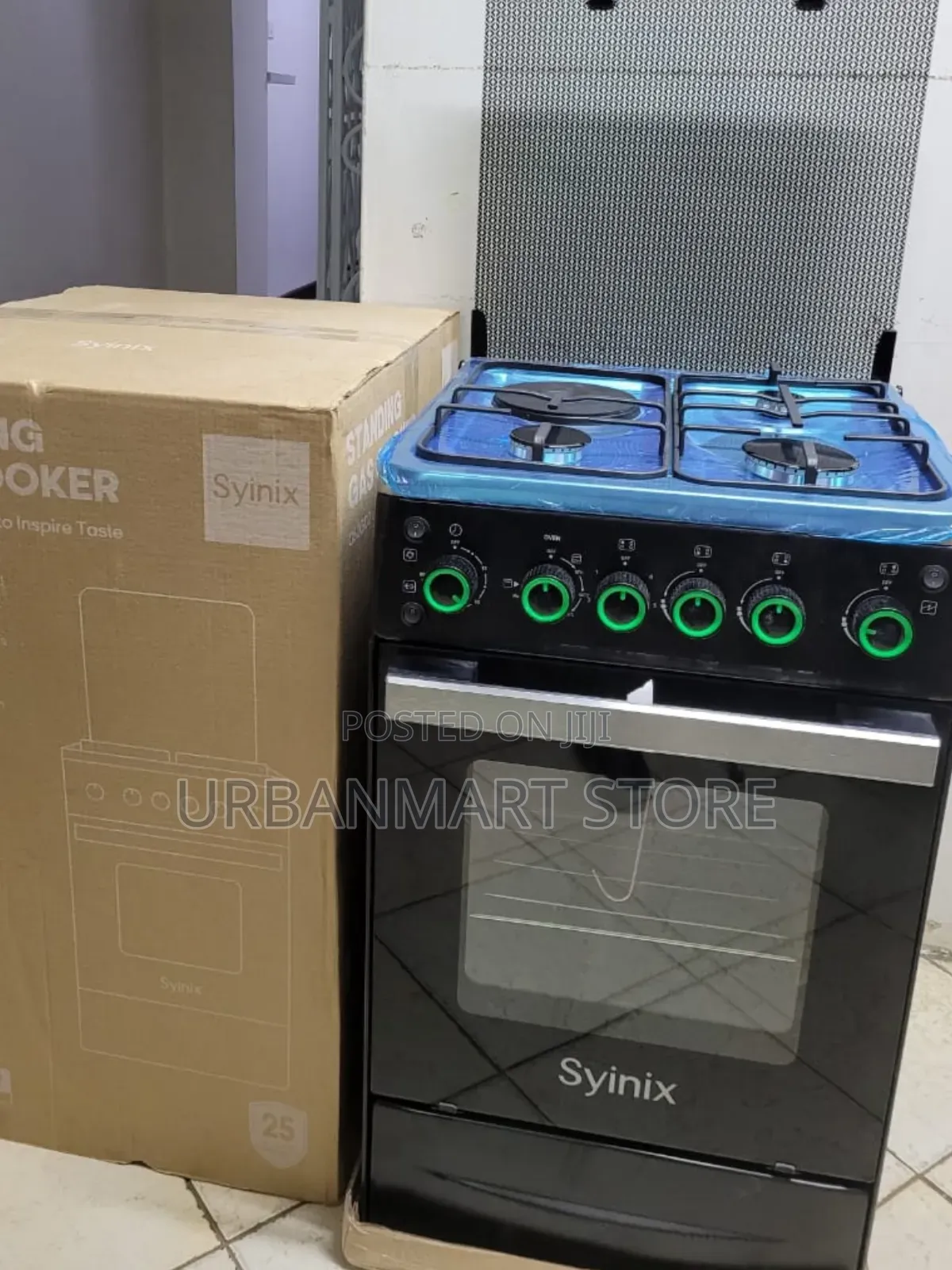 Syinix 50×50 Standing Cooker With Electric Oven