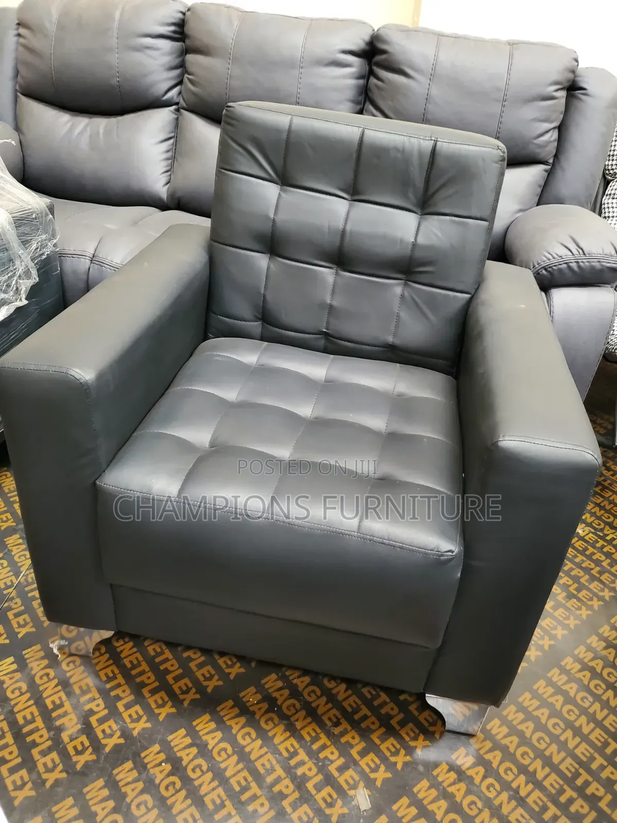 Executive Single Seater Leather Sofa