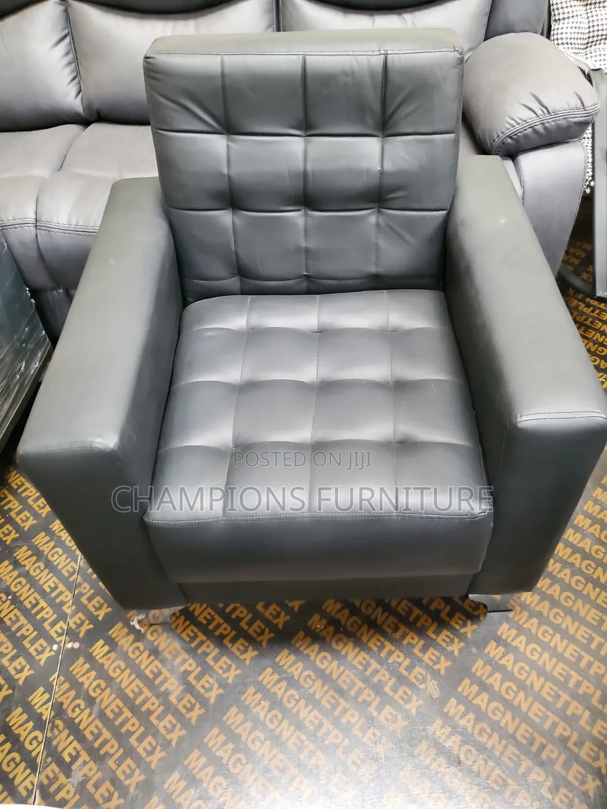 Executive Single Seater Leather Sofa