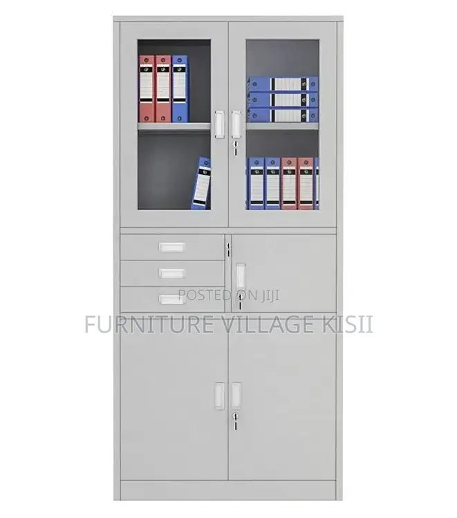 Office Cabinet: 2-Door Metallic Cabinet With Safe