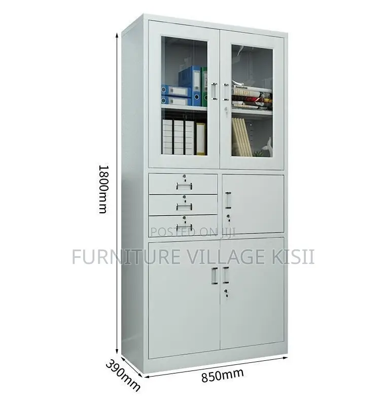 Office Cabinet: 2-Door Metallic Cabinet With Safe