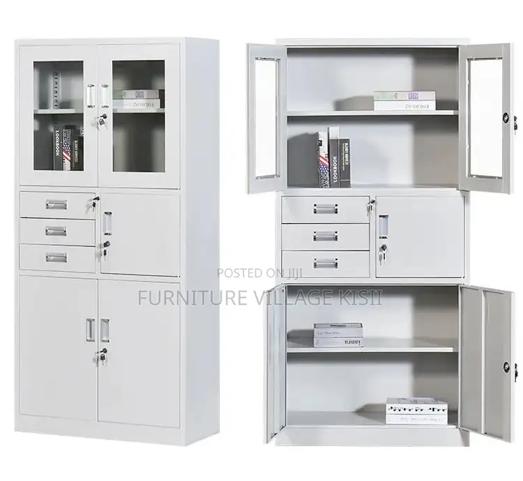 Office Cabinet: 2-Door Metallic Cabinet With Safe