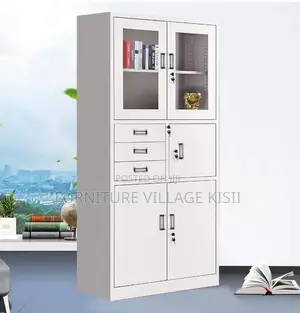 Office Cabinet: 2-Door Metallic Cabinet With Safe