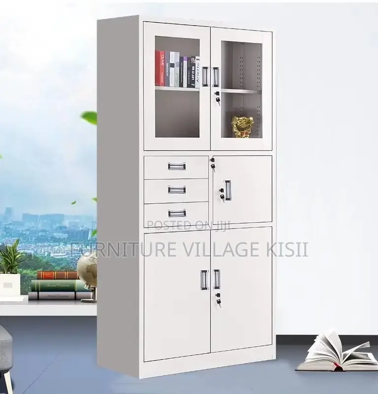 Office Cabinet: 2-Door Metallic Cabinet With Safe