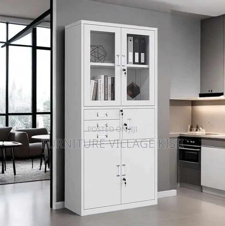 Office Cabinet: 2-Door Metallic Cabinet With Safe
