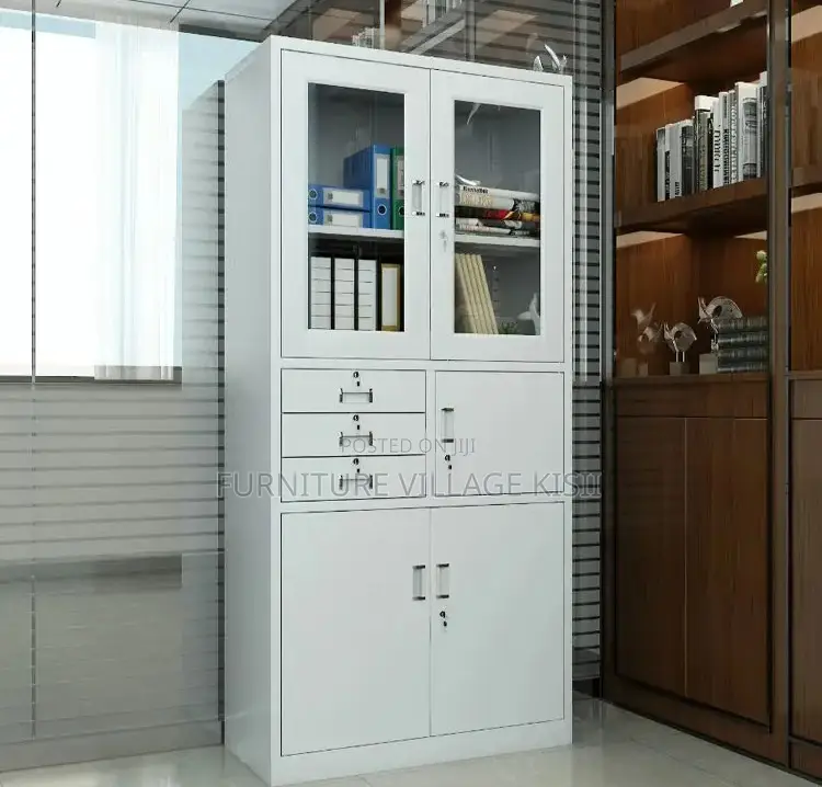 Office Cabinet: 2-Door Metallic Cabinet With Safe