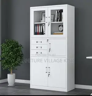 Office Cabinet: 2-Door Metallic Cabinet With Safe