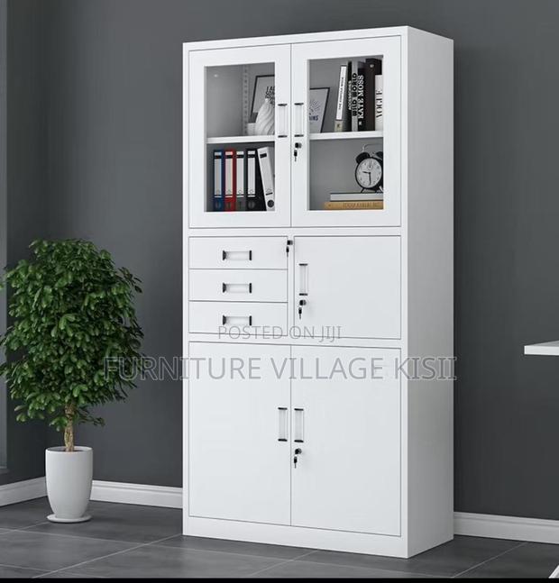 Office Cabinet: 2-Door Metallic Cabinet With Safe