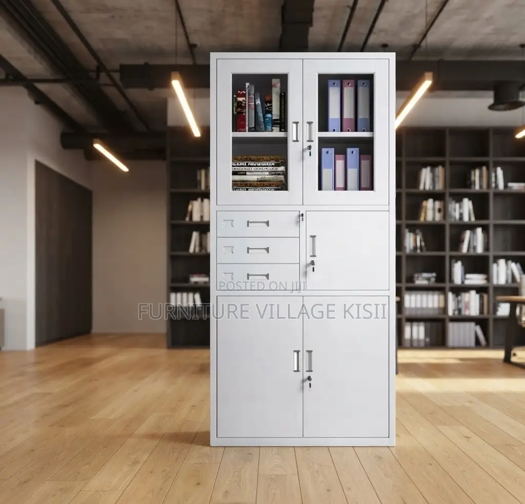 Office Cabinet: 2-Door Metallic Cabinet With Safe