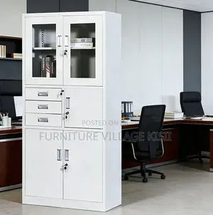 Office Cabinet: 2-Door Metallic Cabinet With Safe