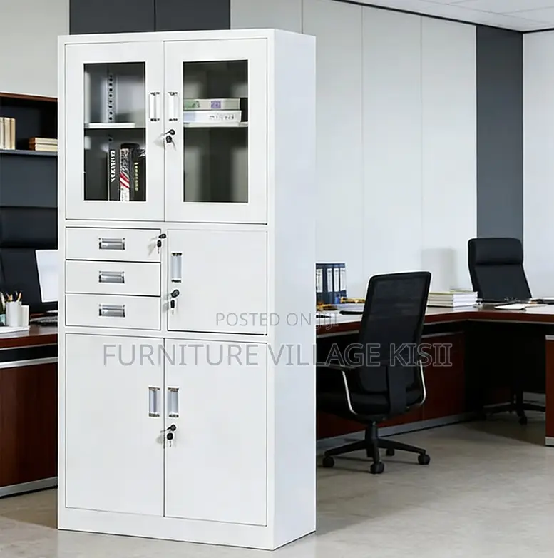 Office Cabinet: 2-Door Metallic Cabinet With Safe