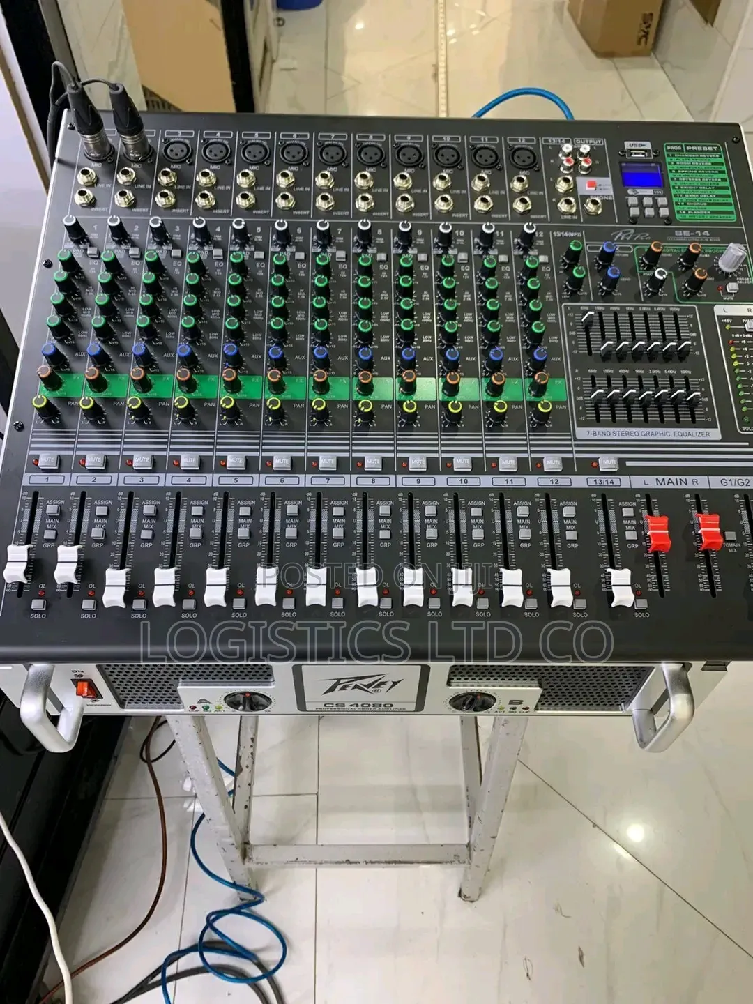 Pev Pro BE14 Professional Plain Mixer 14 Channels