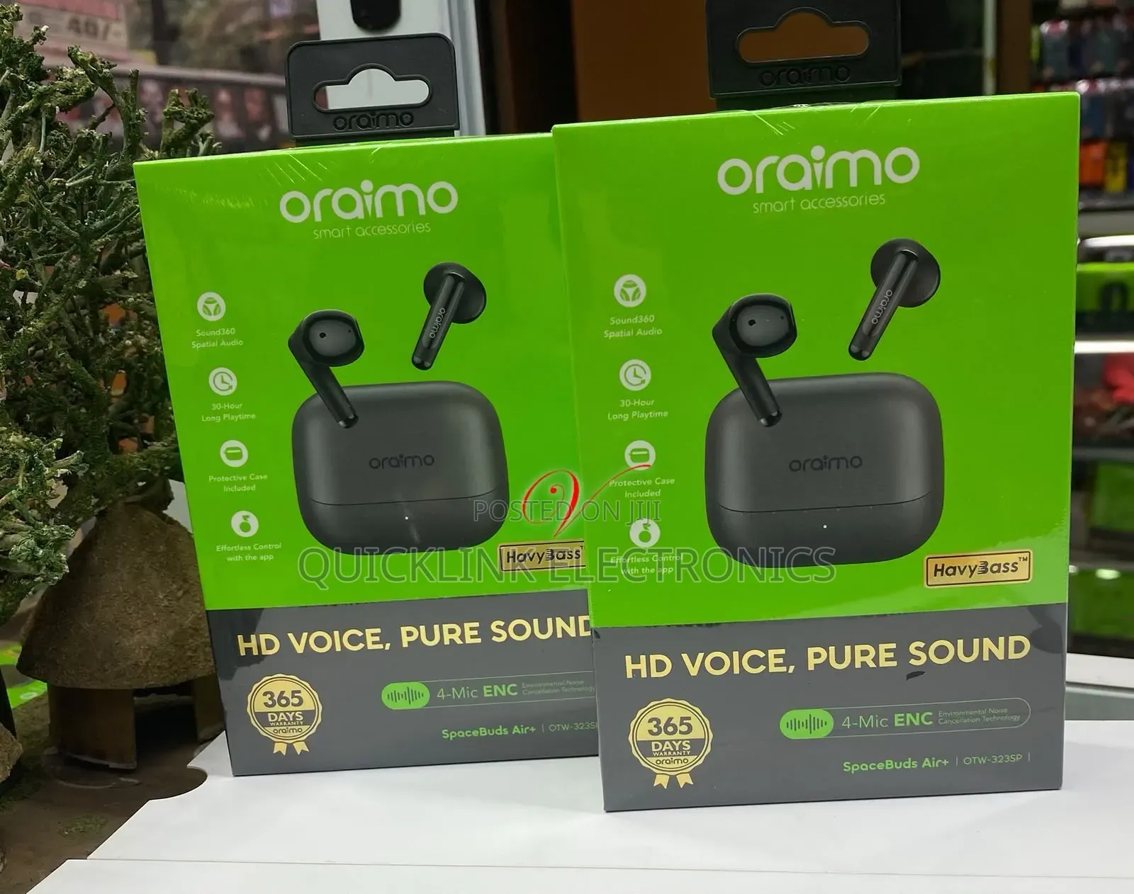 Oraimo SpaceBuds Air+ Otw-323sp (Environmental Noise Cancellation)