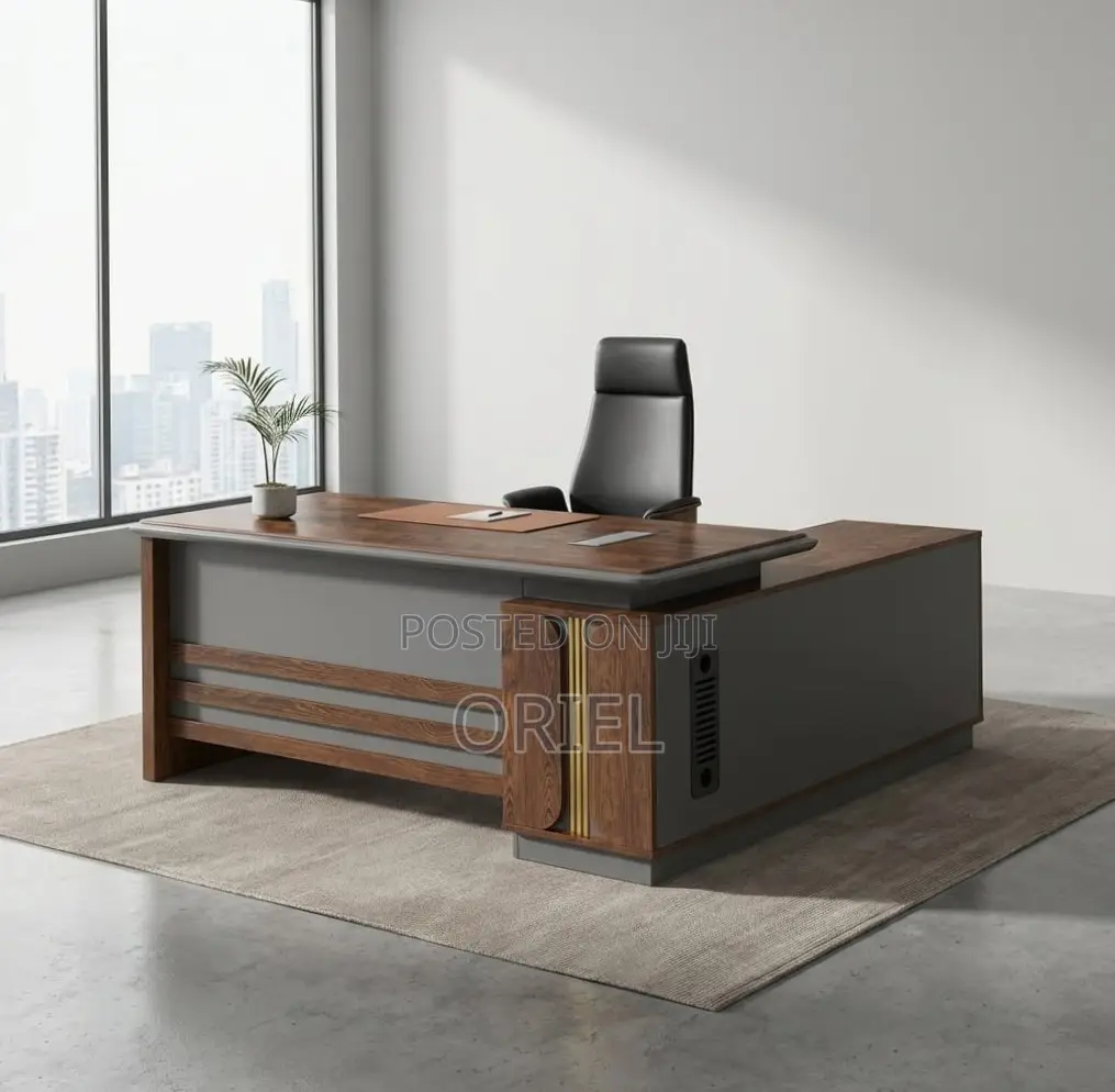 Executice Office Desk : 1.8M L-Shaped Table