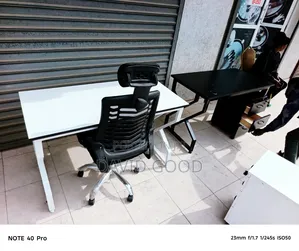 Metallic Table and Chair