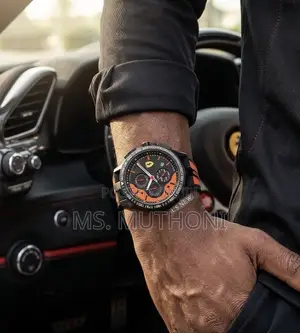 Silicone Strap Scuderia Ferrari Chronograph Wristwatch