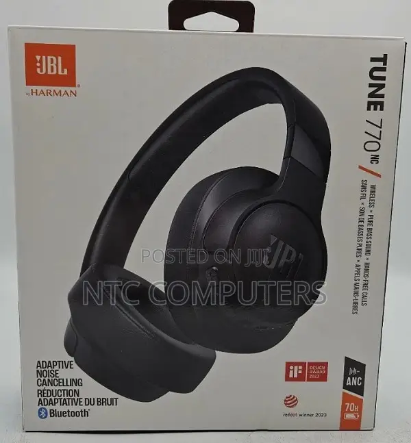 JBL TUNE 770NC Wireless on-Ear Adaptive Noise Cancelling Headphones