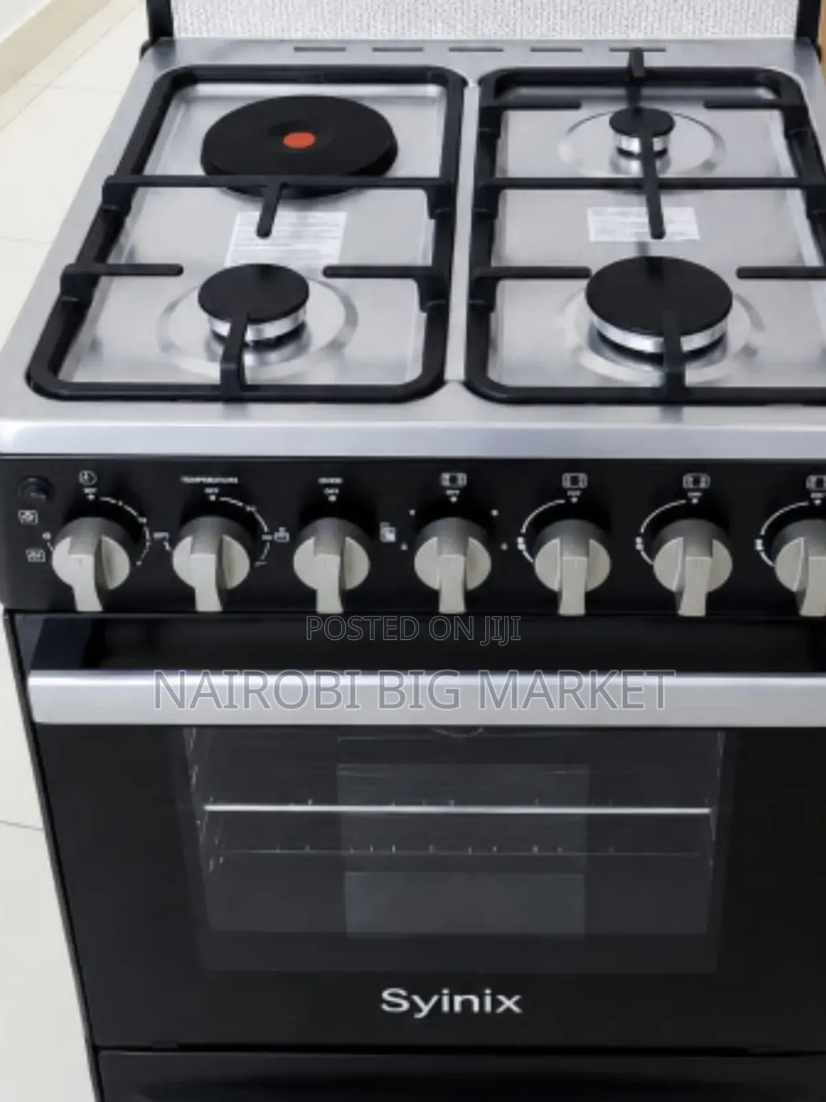 Syinix New Model 60 by 60 Standing Cooker 3+1