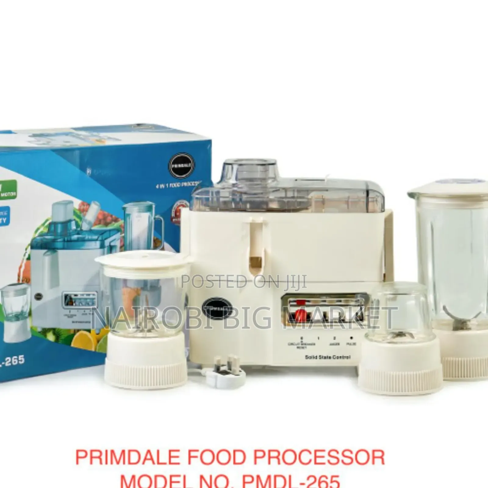 Primdale 4 in 1 Juice-Blender-Grinder Mill Food Processor