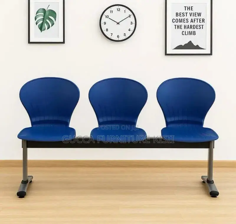 Reception Bench; 3-Link Plastic Reception Benches