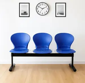 Reception Bench; 3-Link Plastic Reception Benches