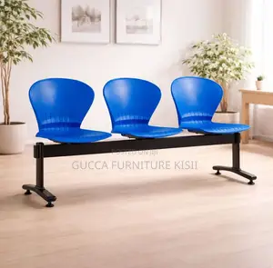 Reception Bench; 3-Link Plastic Reception Benches