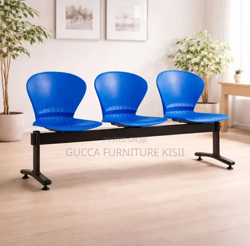 Reception Bench; 3-Link Plastic Reception Benches