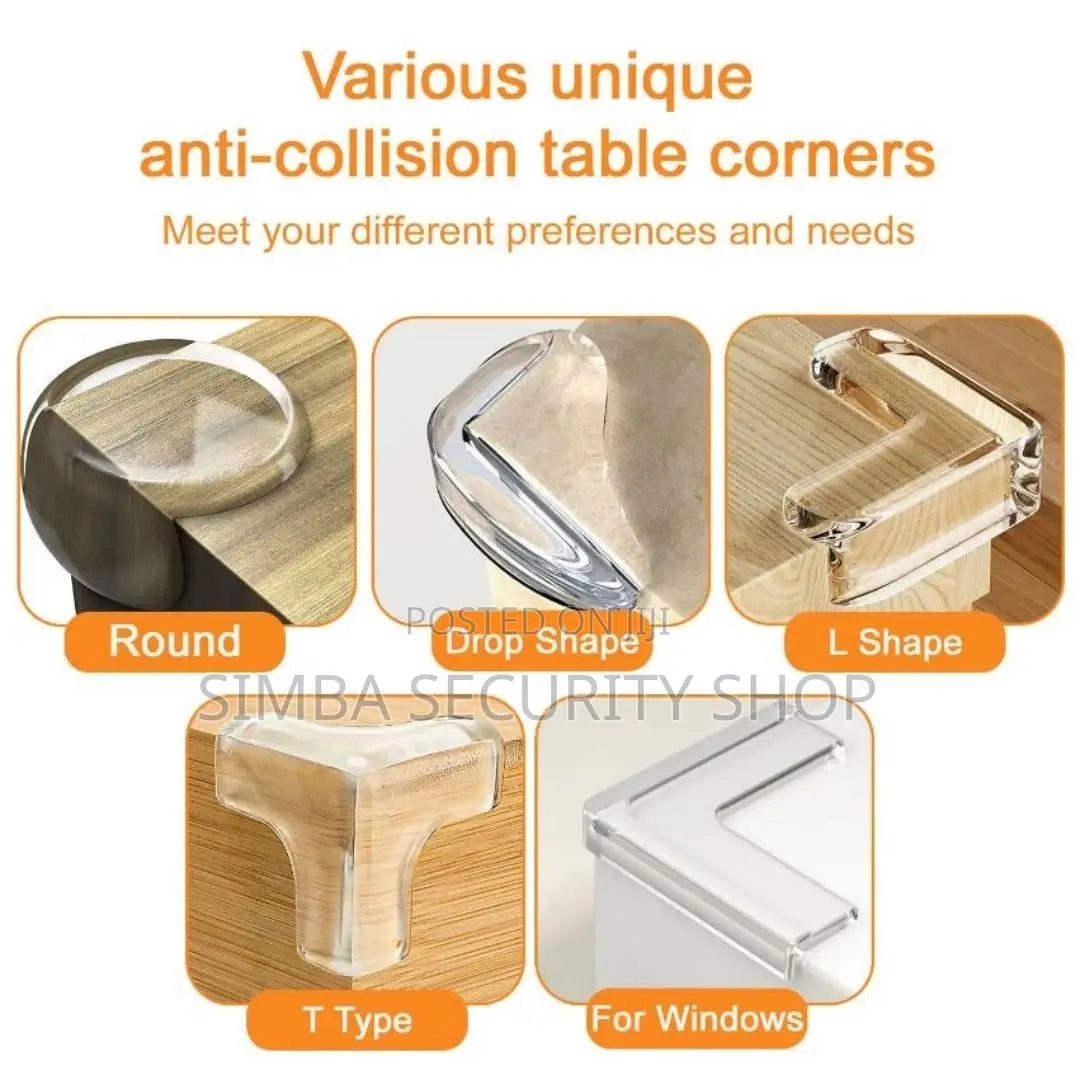 12 Pack T Shape Corner Guard Baby Proofing Anti-Collision Bumpers