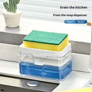 Creative Kitchen Sink Drain Soap Dispenser With Sponge