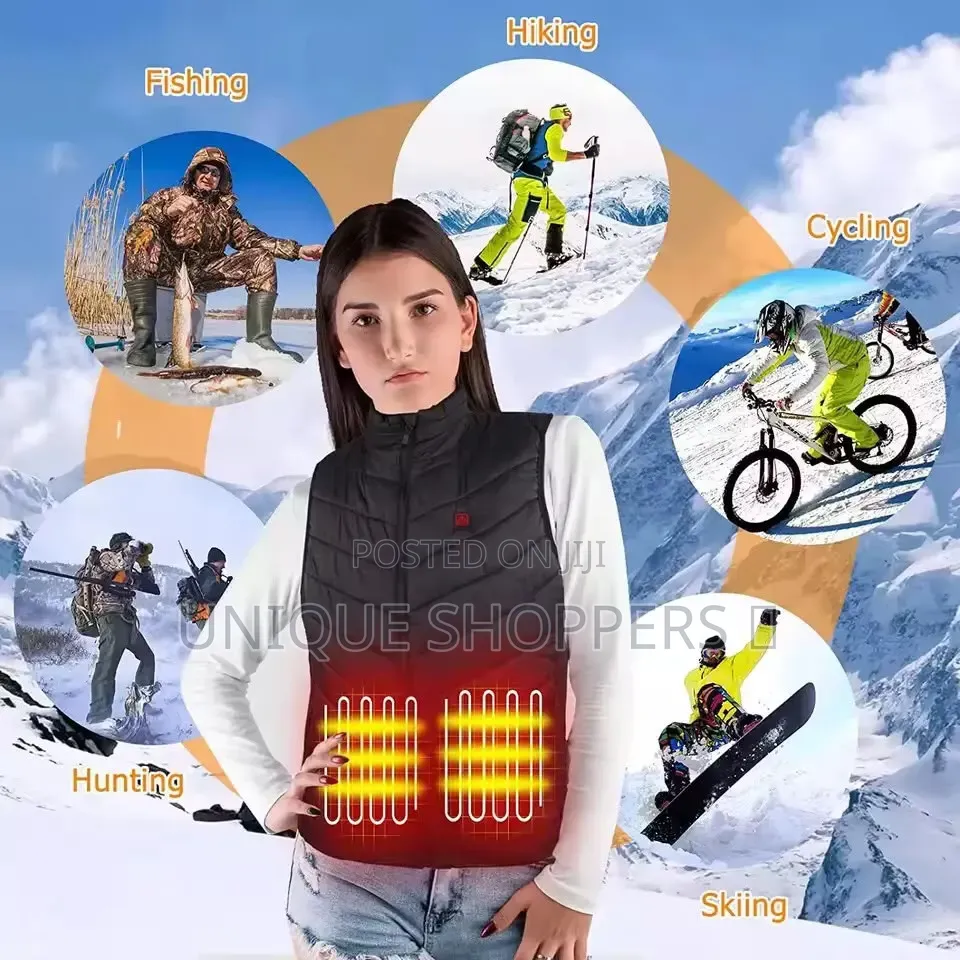 Unisex USB Thermo Heating Sleeveless Jacket