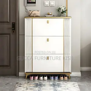 Shoe Rack; 3-Drawer Modern Shoe Rack Storage