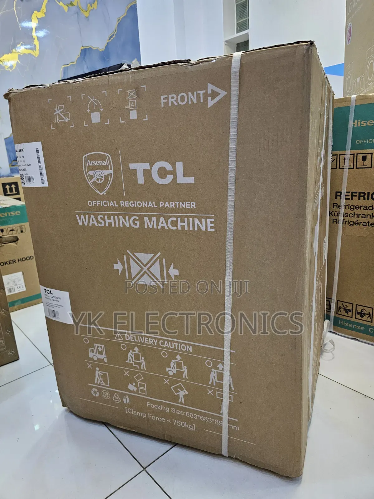 The TCL 10.5kg/7kg Wash and Dry Front-Load Washing Machine
