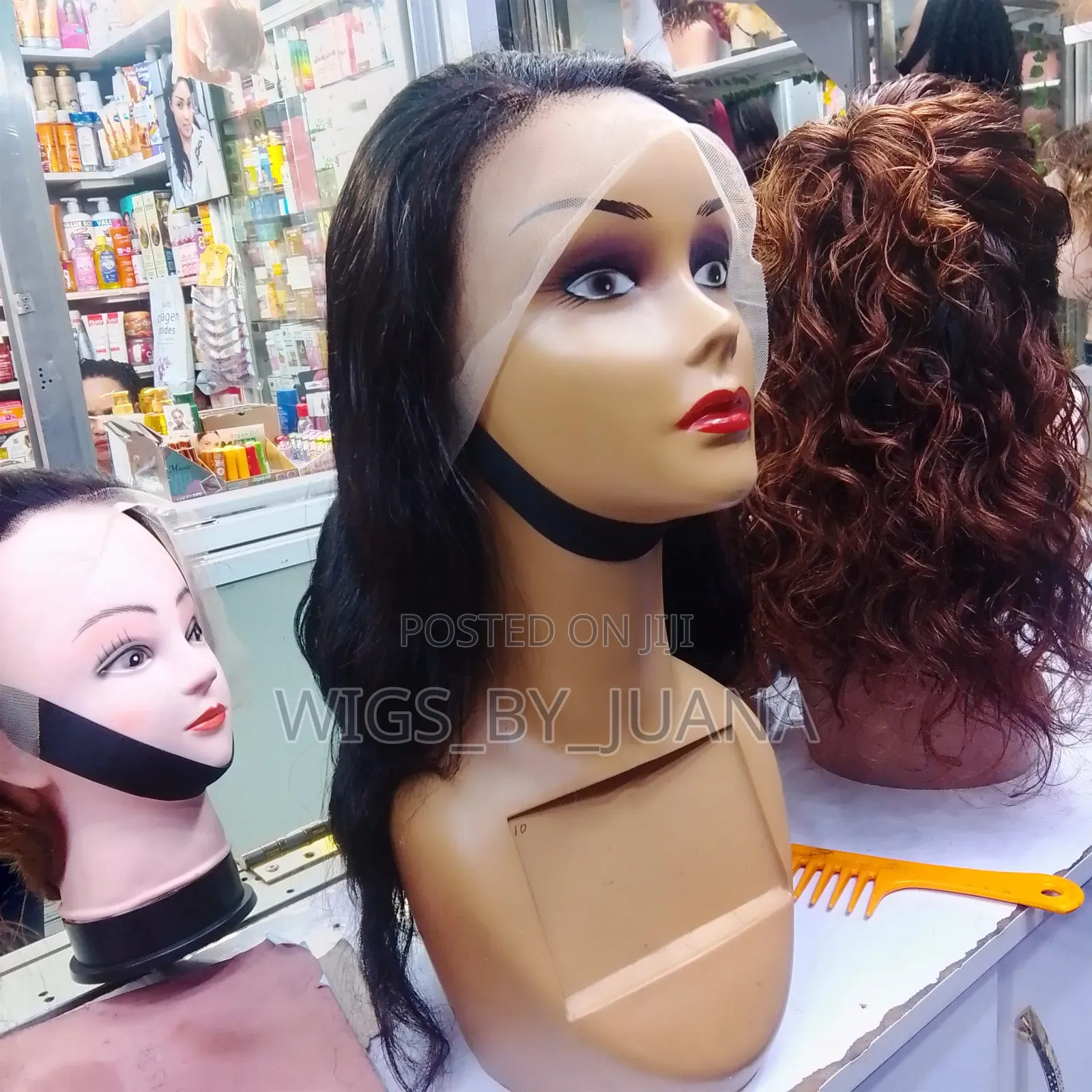 Cute Human Hair Wig Unit 18 Inches