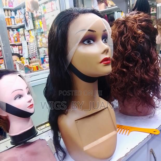 Cute Human Hair Wig Unit 18 Inches
