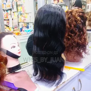 Cute Human Hair Wig Unit 18 Inches