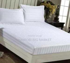 Stripped Bedsheets+ 2 Pillow Cases