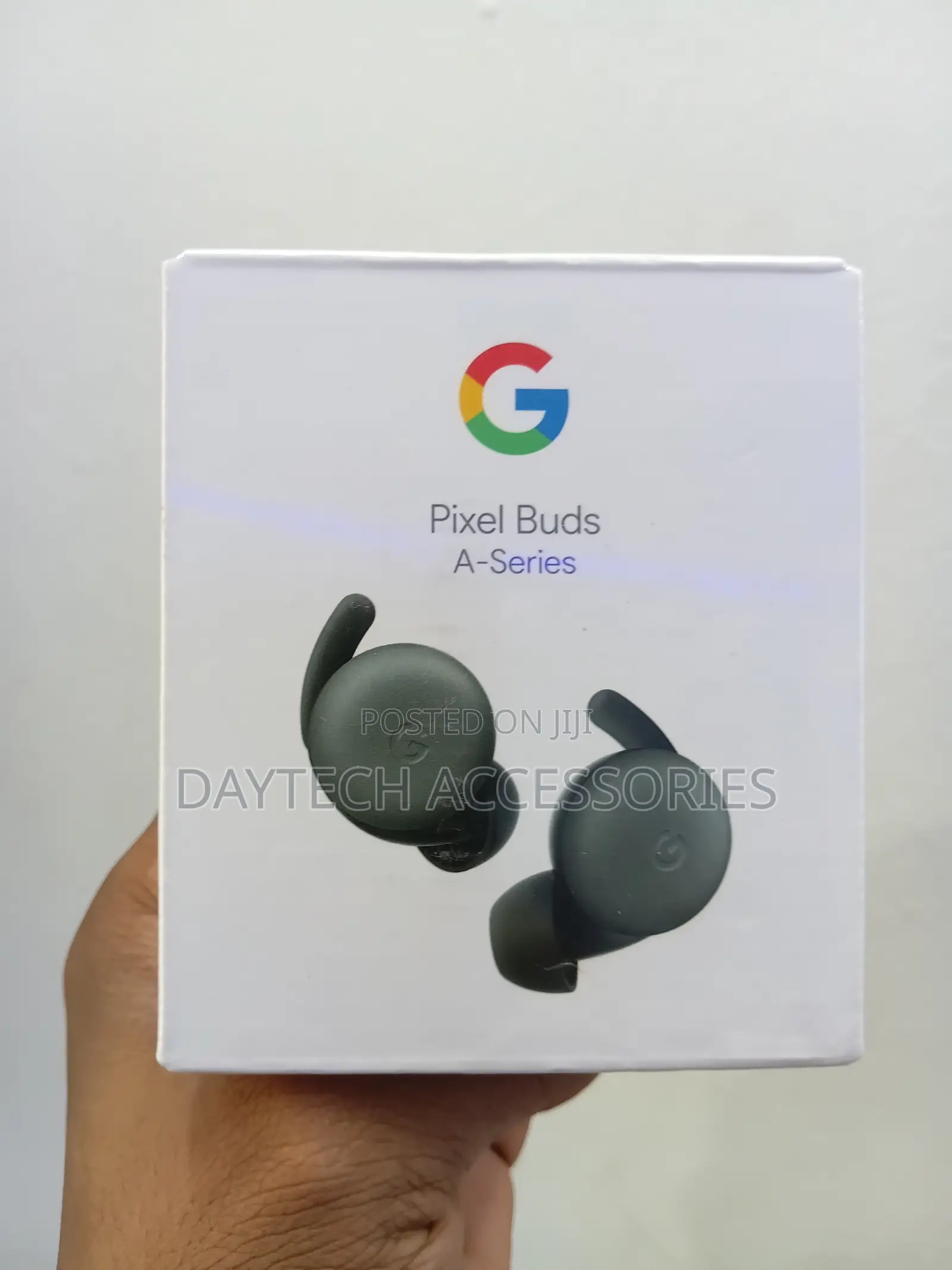 The Google Pixel Buds a-Series Wireless Earbuds in a Dark Olive