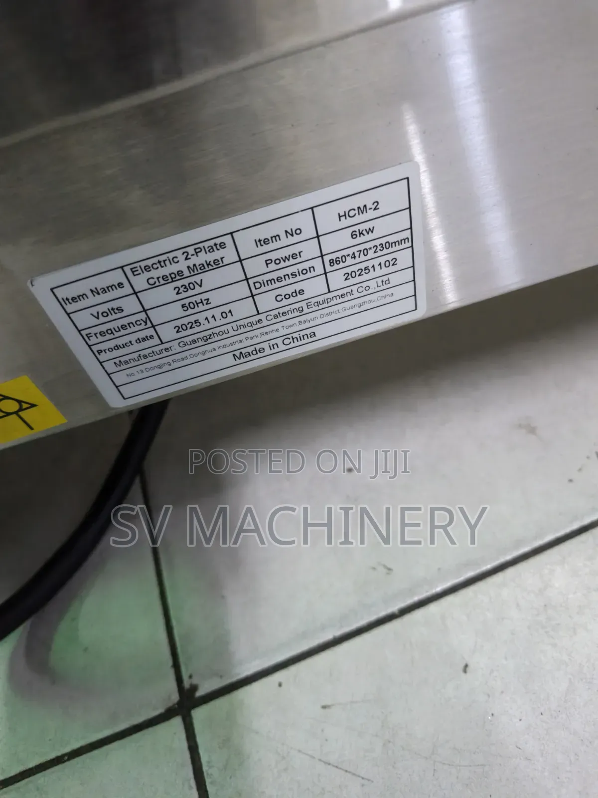 Heavy Duty Double Electric Pancake Maker (Crepe Maker)